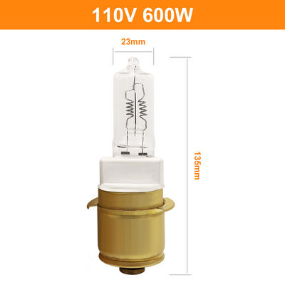 Żarówka halogenowa 110 V 600 W do tylnego światła samochodu Lokomotywa Kwarcowe reflektory halogenowe P40s / 41