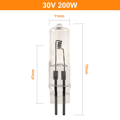 30V 200 W żarówka halogenowa 2-pinowy wyświetlacz oświetleniowy Lampa kryształowa 4000lm