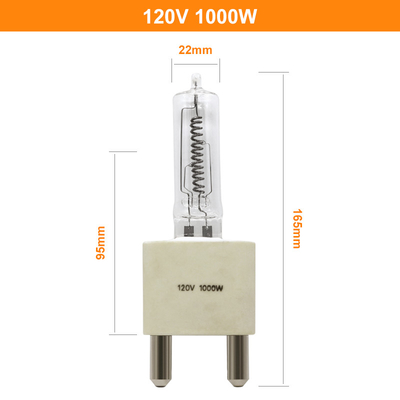 120V 1000W Żarówki kwarcowe Ogrzewanie na podczerwień Halogen Stage i lampa studyjna G38