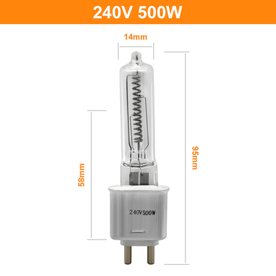 240V 500 W kwarcowa żarówka halogenowa Lumens High G9.5 Ogrzewanie na podczerwień Teatr TV Video