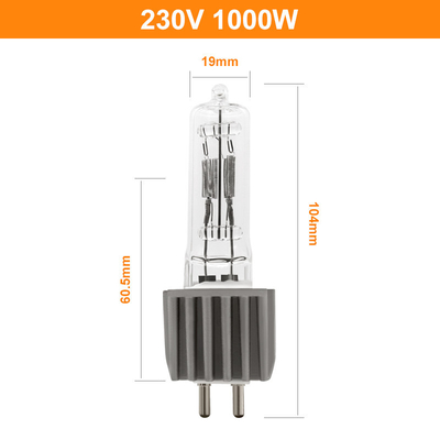 G9.5 2-pinowa żarówka halogenowa 230V 1000W Studio Single Ended 250h