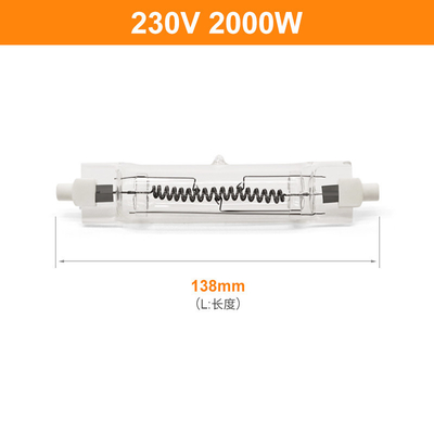 230V 2000W R7s Liniowa żarówka halogenowa Typ 138mm 50000lm Podwójna końcówka