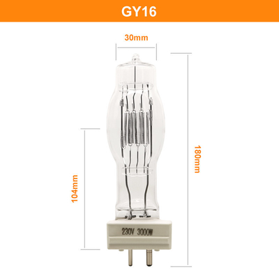230V 3000W żarówka kwarcowa GY16 G38 podstawa kanał sueski lampa halogenowa szperacz
