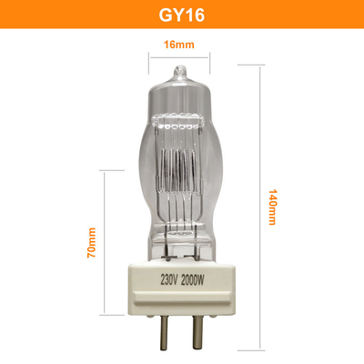 GY16 2000w lampa halogenowa z pojedynczą końcówką 230v dla Osram 64788 CP/72 FTM