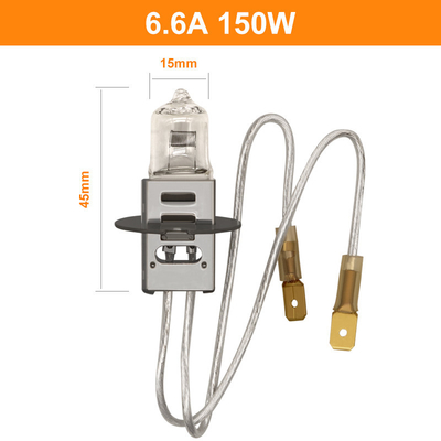 6.6A 150 W żarówka kwarcowa halogenowa Lumeny 2400lm PK30d JIF J1/83 Złącze męskie żeńskie Lotnisko