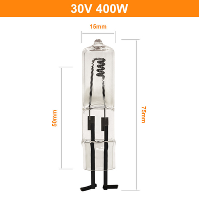 Dwie 2-pinowe żarówki halogenowe 400W 30V 75mm długości