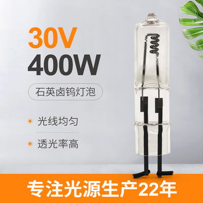Dwie 2-pinowe żarówki halogenowe 400W 30V 75mm długości