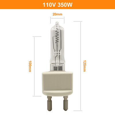 Żarówka kwarcowo-halogenowa o mocy 350 W 110 V G22 Lampa instrumentalna