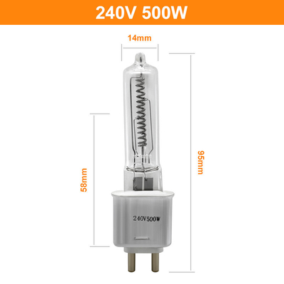 T4 500w Lampa kwarcowa Lumens High G9.5 Halogenowa lampa grzewcza na podczerwień 240v