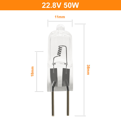 22,8 V 50 W Lampa halogenowa z pojedynczą końcówką Axial Filament Lampa do sali operacyjnej