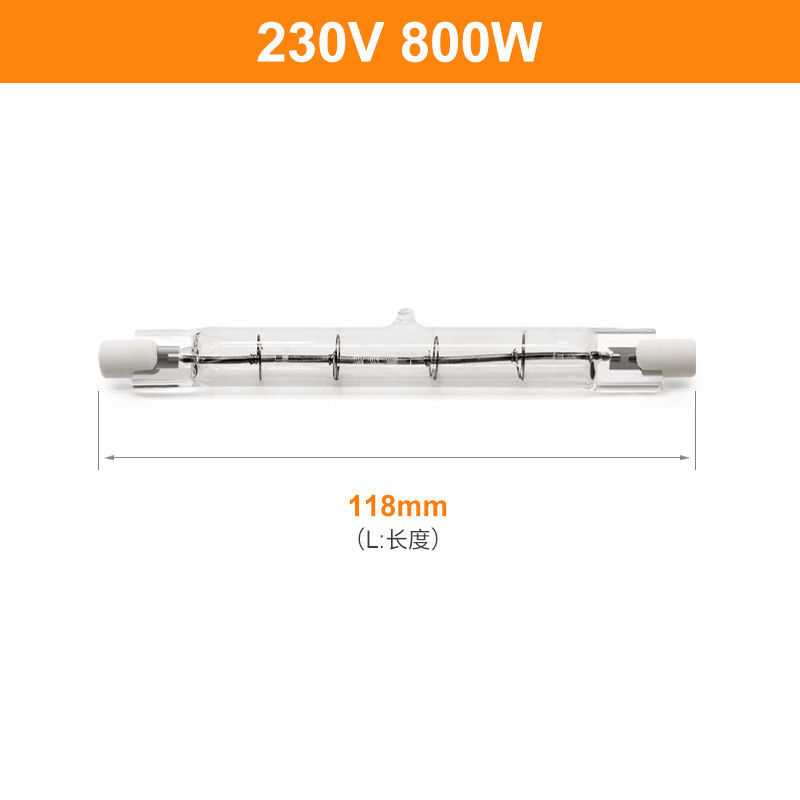 Podwójna żarówka halogenowa ir kwarcowa 118mm 230V 800W