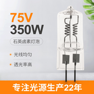 75V 350W Szklana kwarcowa żarówka halogenowa Specjalna lampa halogenowa o wysokiej temperaturze
