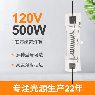 Żarówka halogenowa 120 V z podwójną końcówką 500 W żarówka halogenowa do pracy